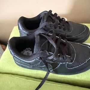 Classic Black Kids Sneakers